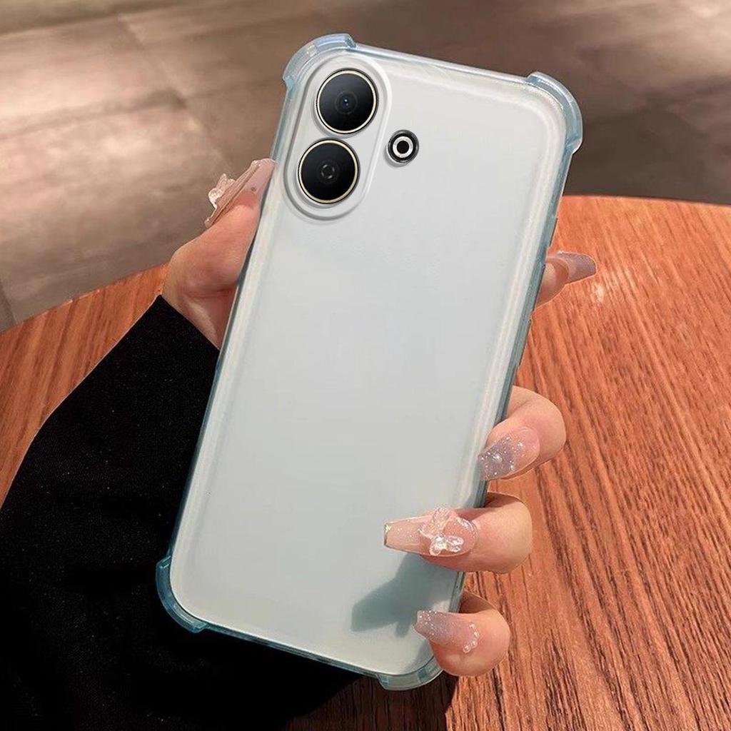Case for Vivo V60 Lite 4G/5G Shockproof Airbag Bumper Casing Frosted Translucent Cover