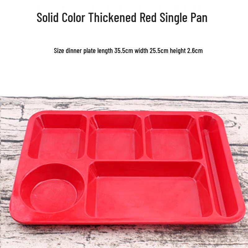 Commercial Melamine 5-Compartment Divided Tray