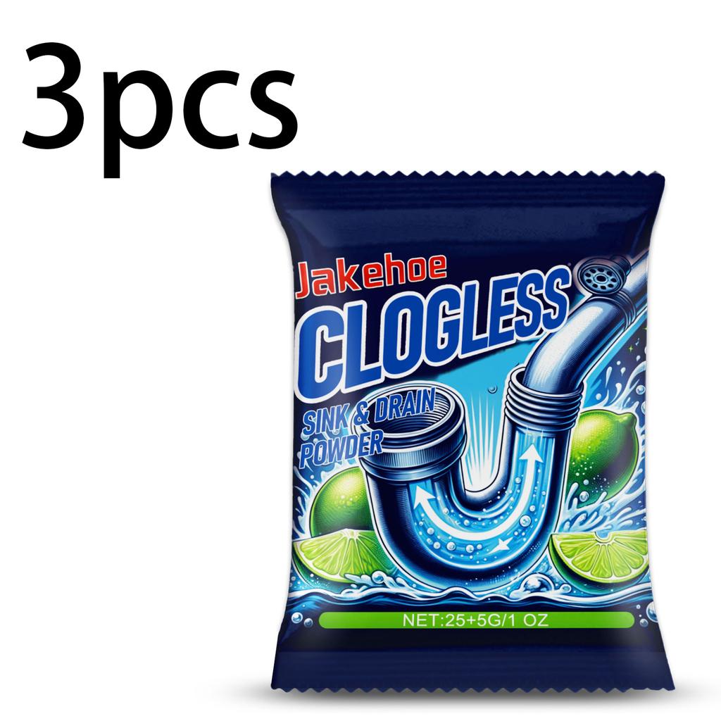Rohrreinigungspulver – Pulver zum Reinigen, Auflösen und Beseitigen von verstopften Rohren in Bad und Küche sowie zur Geruchsbeseitigung