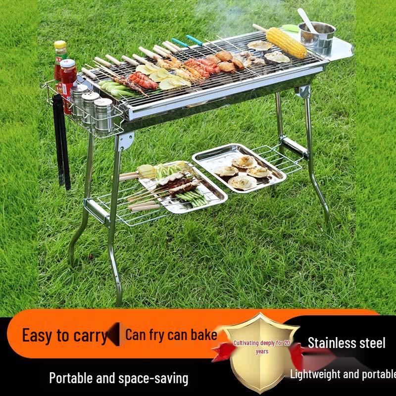 Portable Foldable Charcoal BBQ Grill