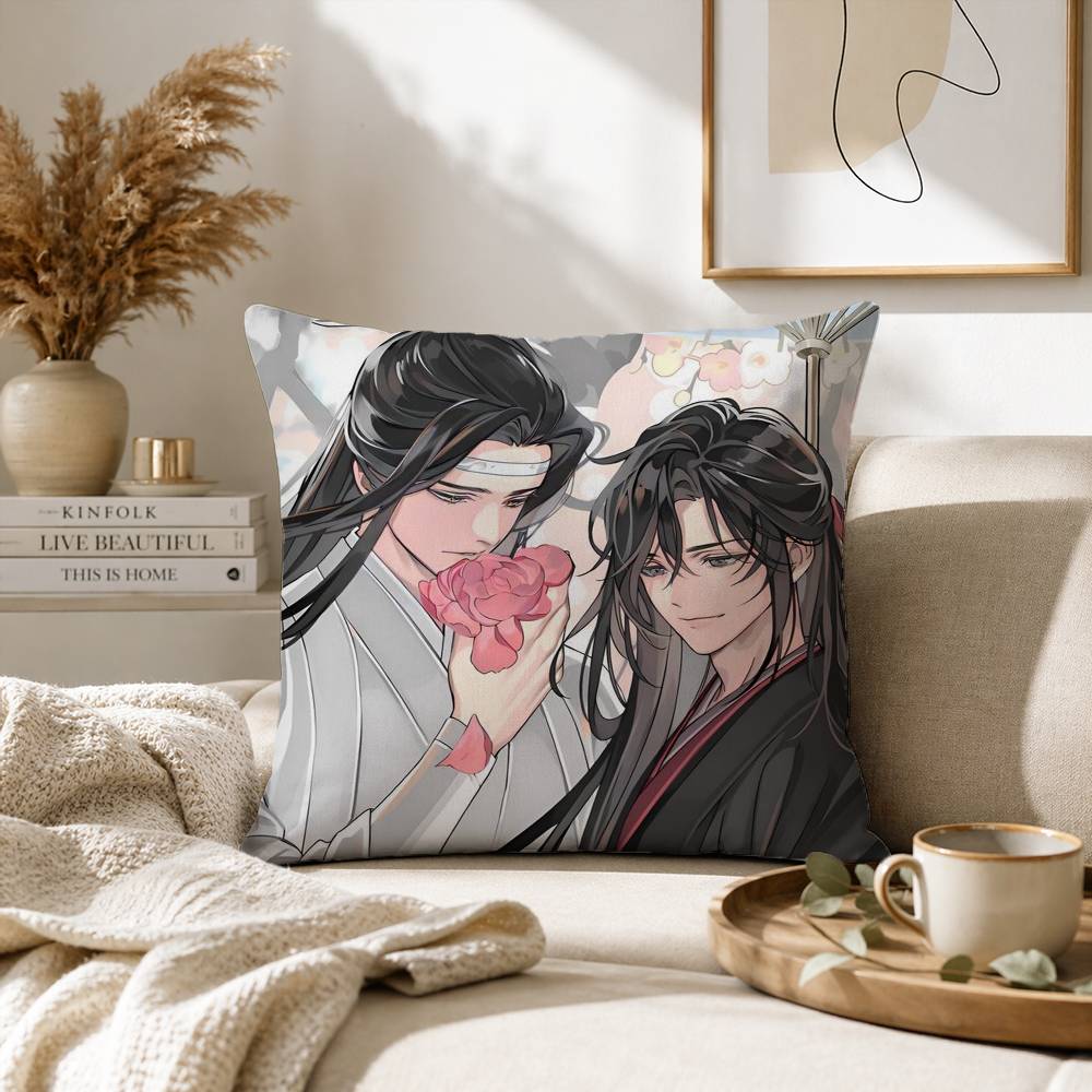 The Founder of Diabolism Mo Dao Zu Shi Pillow Case for Sofa Living Room Home office Decor Protective Cover