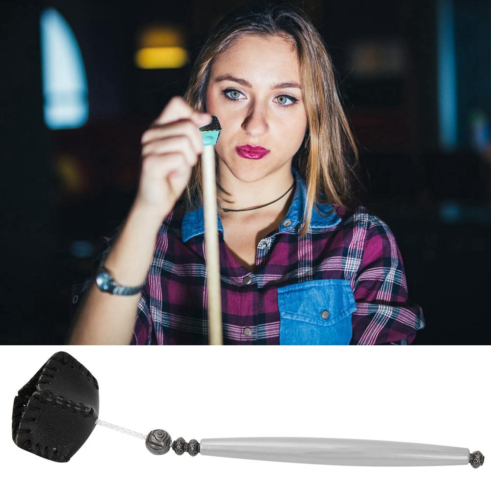 Snooker Billiard Pool Chalk Holder Pricker Cue Table Accessory (black)