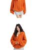 American Casual Cable Knit Hooded Sweater for Women - 2025 Spring/Autumn Trendy Loose Fit Jacket