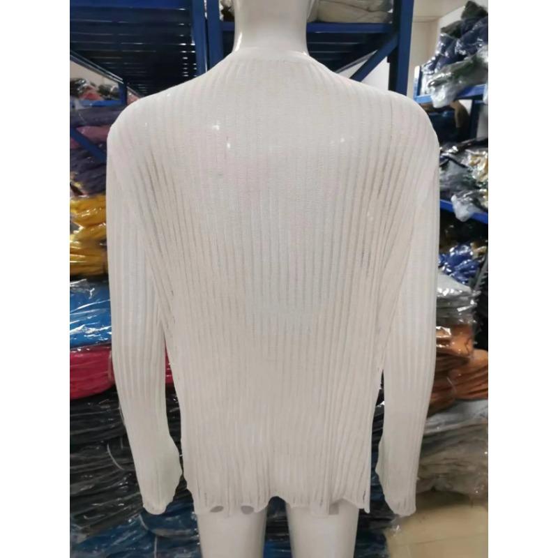 Women O-Neck Long Sleeve Knitted Pullover Sweaters Spring Female Breathable Loose Knitwear T-shirt Tops