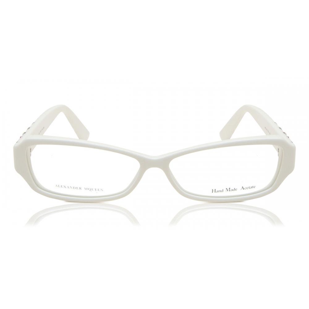 

Alexander Mcqueen Amq 4161 R2y Women Eyeglasses White/53
