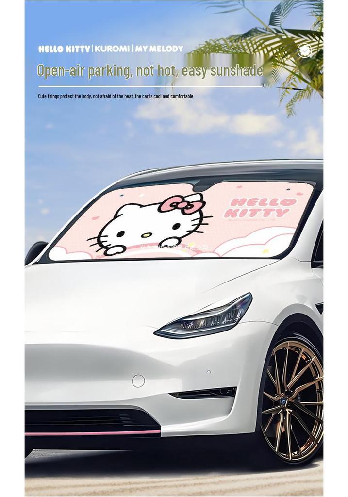 Sanrio Car Windshield Sunshade - Heat Insulation & Sun Protection Visor