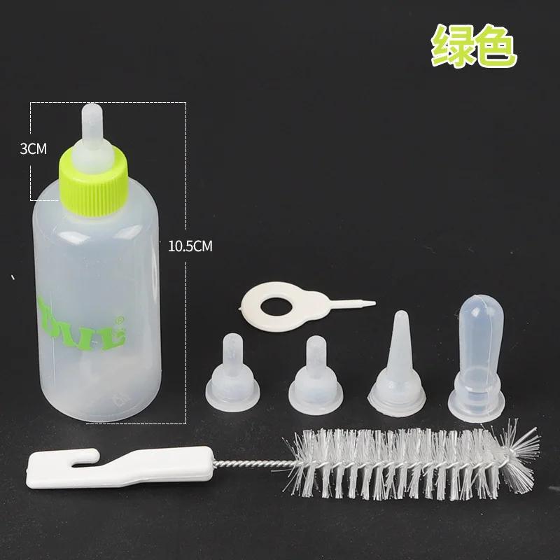 

7Pcs/set Pet Feeding Device Cat Dog Care Nipple Bottle Suit Newborn Kitten Feed Device with Feeding Bottle Puppy Pet Accessories
