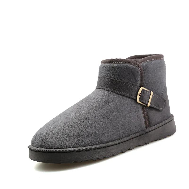 Horký výprodej Levné červené kotníkové boty pro muže ženy Nazouvací Teplé plyšové zimní boty Velká velikost 47 Protiskluzové sněhule Muži Botas Hombre