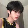 "Korean Style Men's Short Curly Wig - Full Head Coverage, Fluffy, Layered”