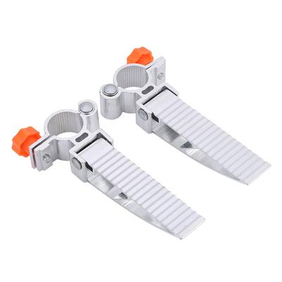 1Pair Aluminum Alloy 360 Degrees  Rotation Foldable Pedal for Fishing Chair (Orange)