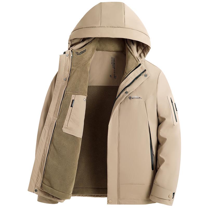 

Мужская непромокаемая зимняя куртка 3-в-1 со съемным теплым пуховым слоем 4XL