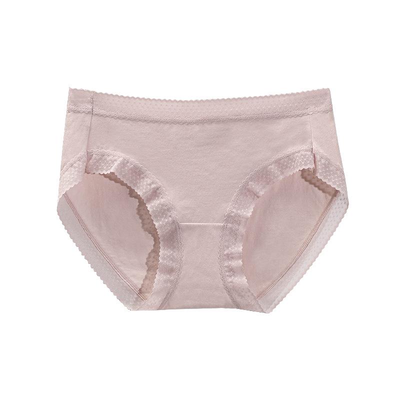 Chiloți dantela pentru femei, întrepicior antibacterian din bumbac, dorință pură, mărime mare, vară talie medie, tricot fată tânără, stil sexy subțire.