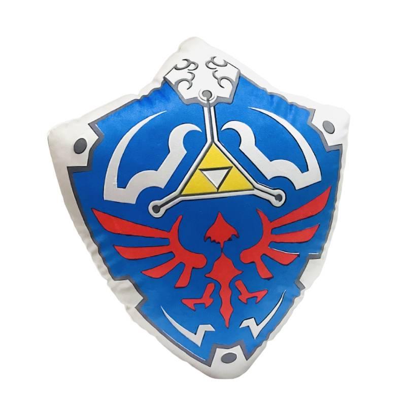 

Soft And Comfy Zelda Cartoon Plush Pillow With Hylian Shield Design