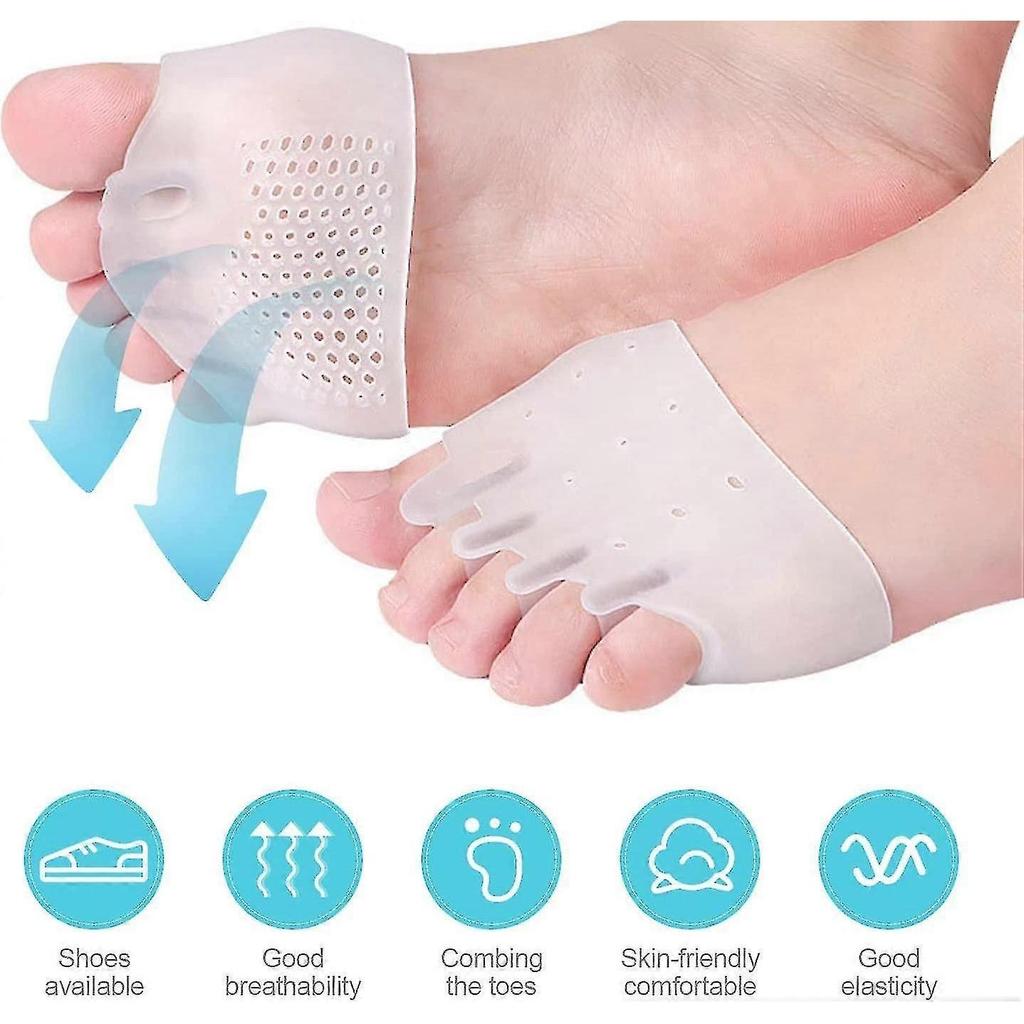 Separateur Orteil Hallux Valgus [8x]], Silicone Amlior, Ecarteur Orteil, Silicone En Gel Souple, Correction Pour Hallux Valgus, Soulagement Instantan