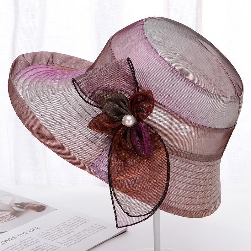 Летняя шляпа Женская модная шляпа от солнца Дышащая шляпа от солнца Солнцезащитная шляпа