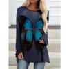 Women's Printed Long-sleeved T-shirt, Suitable for Spring, Autumn and Winter Seasons. Fashionable and Versatile, Machine Washable.