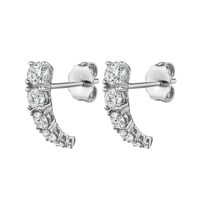 Gold color Hoop Earrings For Women Fashion CZ Zircon Piercing Women's Stud Dangle Earrings 2022 Jewelry Wholesale