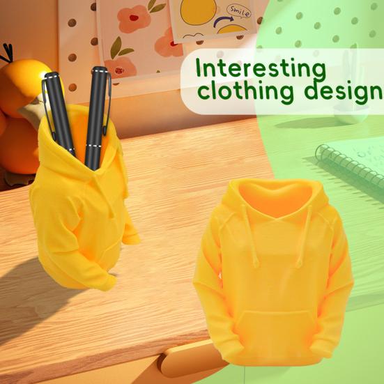 Creative Hoodie Pen Holder Multifunctional Desk Organizer Large Opening Office Desk Accessory for School Office