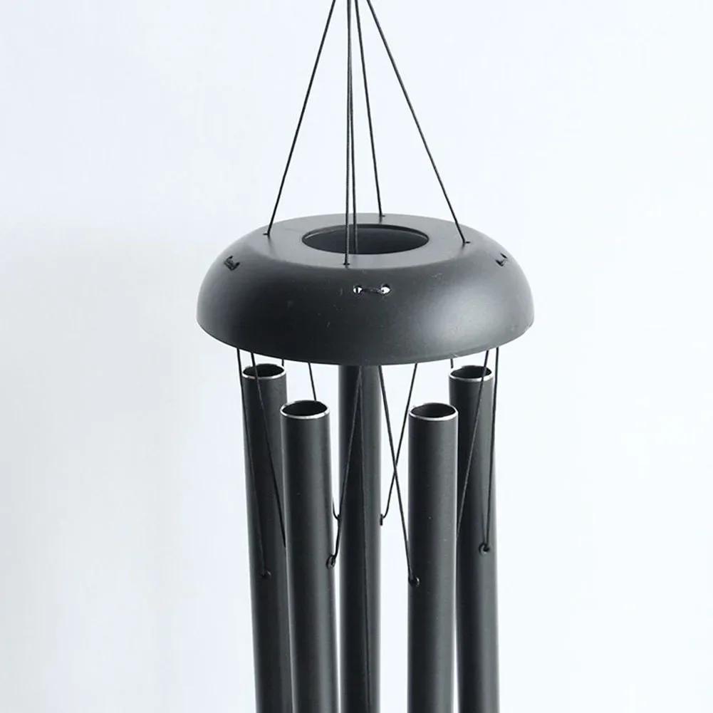 36 Zoll Aluminium-Windspiele Röhren Außen Groß Dunkel getönte Windspiele Verstellbar Für Draußen Haus Hochzeit Party Ornament Geschenke