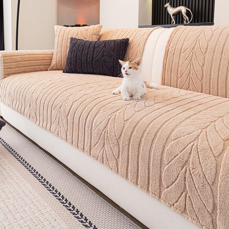 Minimalist Thickened Soft Cotton Velvet Sofa Cushion 2025 New Autumn Winter Washable Non-Slip Seat Cover