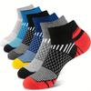 6/12/30 Pairs Men Low Cut Socks Fashionable Versatile Odor Resistant Sweat Absorbing Comfortable Breathable Elastic Sports Socks