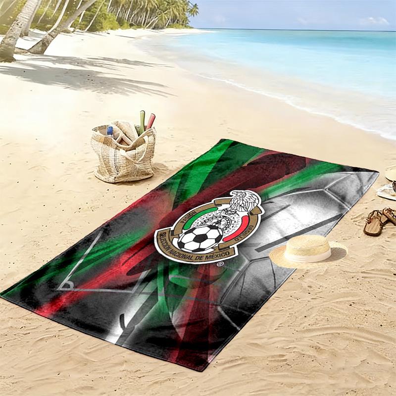Selección Nacional de México Print Beach Towel, Large Soft Quick Dry Towel for Beach Camping Swimming