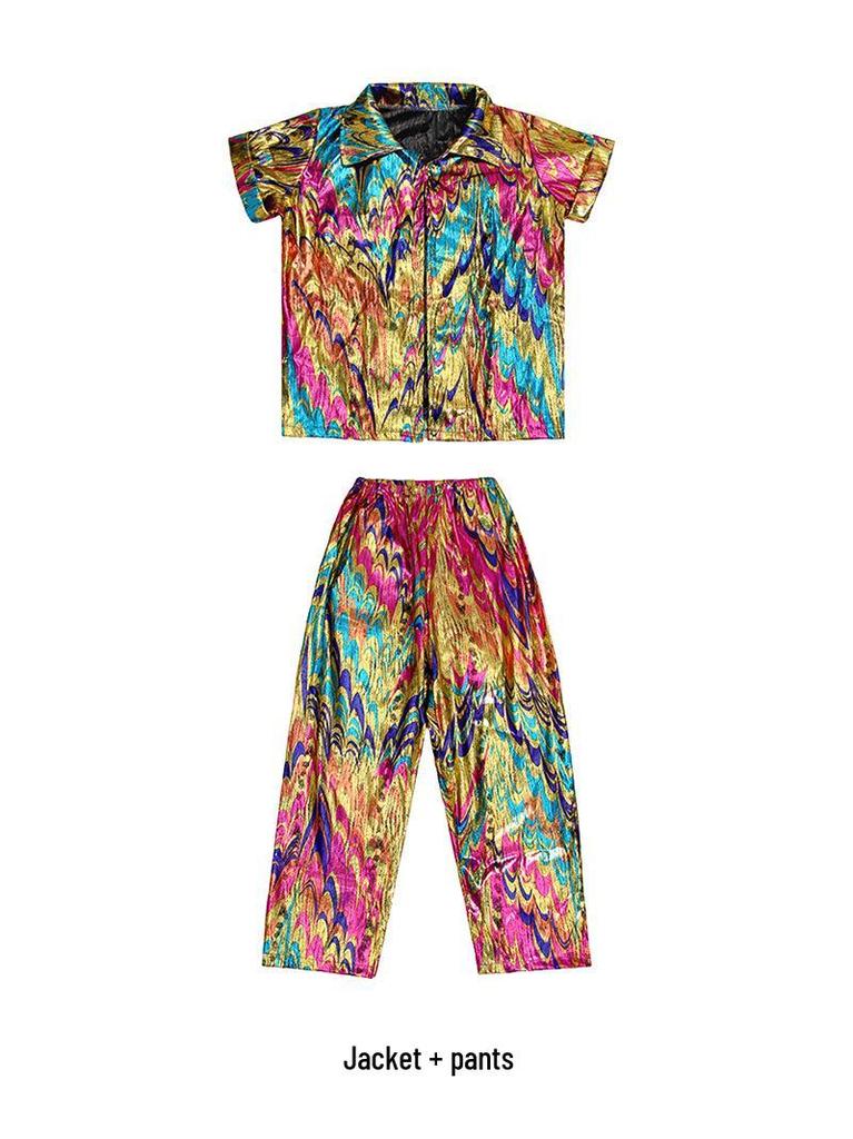 Children's Disco Jazz Dance Costume for Stage Performance and Halloween