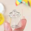High Borosilicate Mini Glass Candy Jar Food Play Doll House Accessories