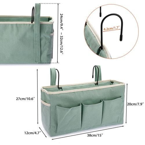 Sumnacon Bedside Storage Pocket, Large Capacity, Multi-Functional Storage Basket, Hanging Storage Bag, Small Item Storage Box, Storage Basket, Storage