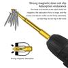 10Piece High Torque Impact Driver Bit Set, Magnetic Antislip Screw Removal Home Repair Tool Suitable for Electric Drills