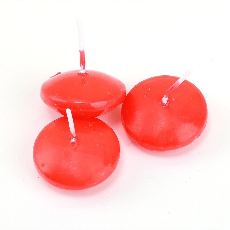 Floating Tea Light Wax Candle for Weddings in Red, White, Pink