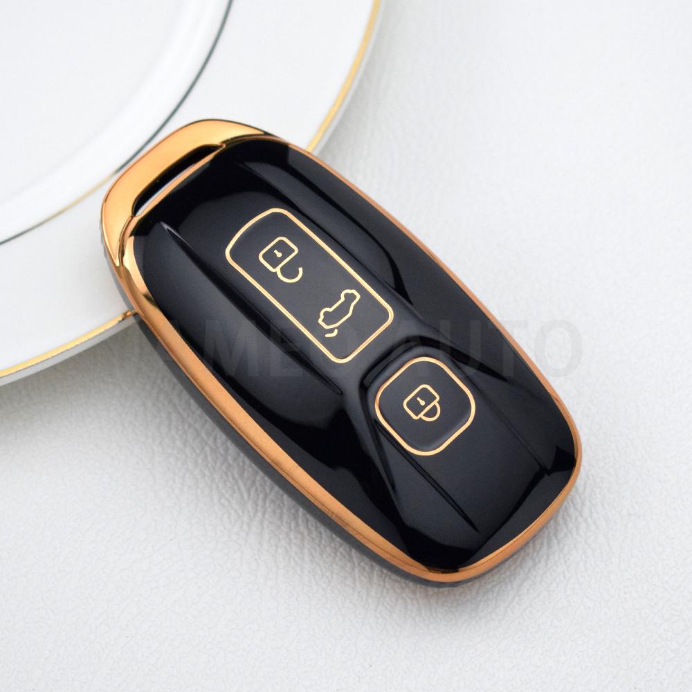 3 Buttons Tpu Car Key Cover For Aiways U5 Pro U5 Se U6 - Car Key Case Holder Protector Keychain Keyrings Set