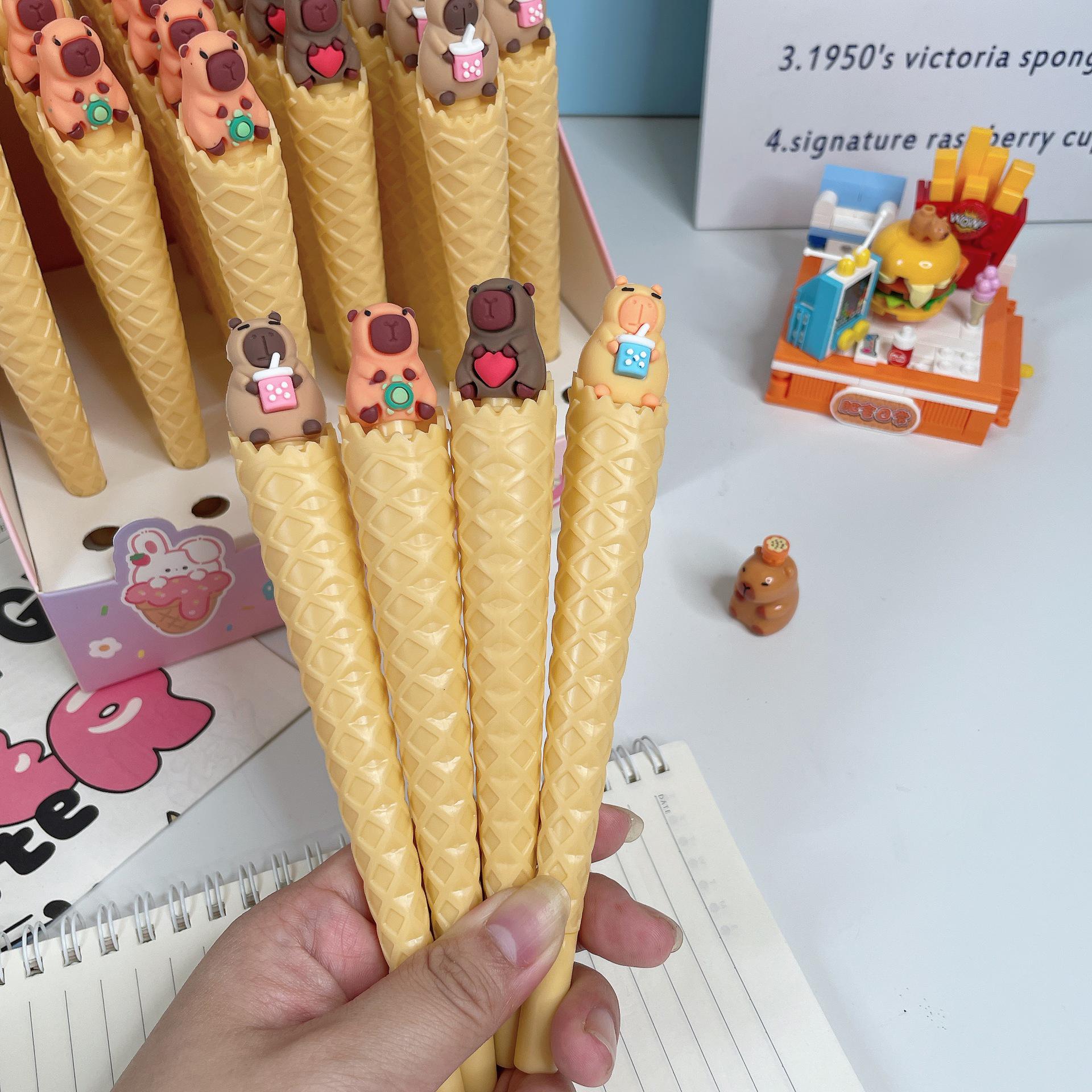 

Creative Cartoon Ice Cream Ballpoint Pen - Realistic Student Gift and Stationery Item 0.5 mm
