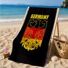 Asciugamano da Spiaggia con Design dello Stemma della Germania, Asciugatura Rapida, Facile da Curare, Adatto sia per il Fitness che per le Vacanze al Mare, Essenziale per lo Sport
