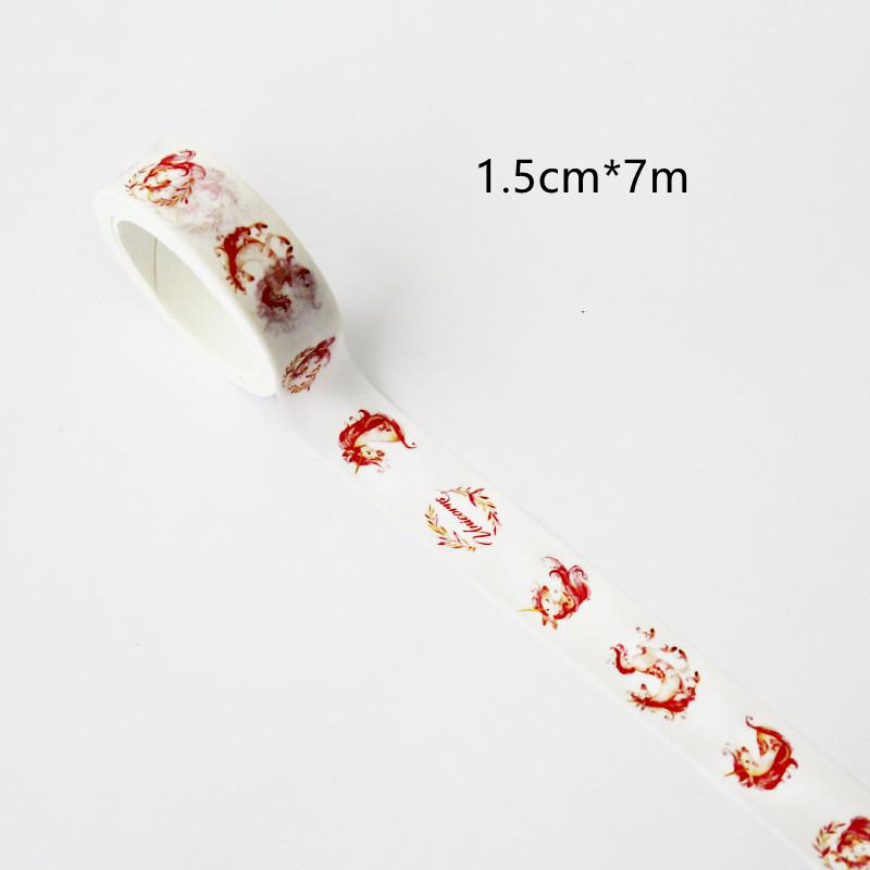 Beautiful Wash Tape Flower Plant Japanese Masking Adhesive Tape Decors Scrap Booking Sticker Label