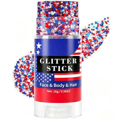 Star Glitter Makeup Stick, Highlighter Stick for Eyes and Face, Glitter Body