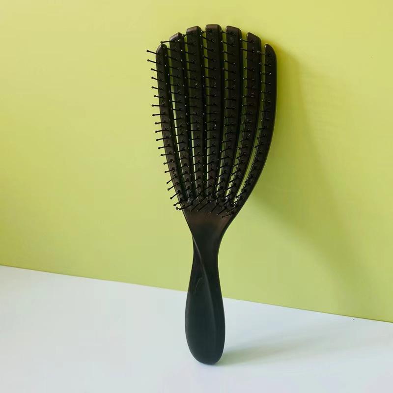 Shell Hollow Out Anti-Static Comb: Fluffy Styling, Massage, Wet & Dry Use for Women.