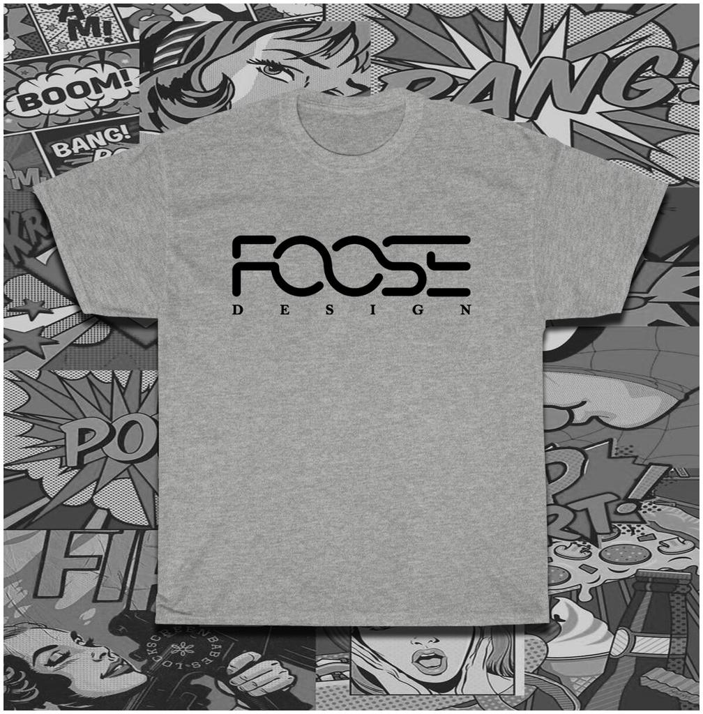 Unisex Cotton T-shirt FOOSE Design Logo T-Shirt American Size S-5XL T-Shirt