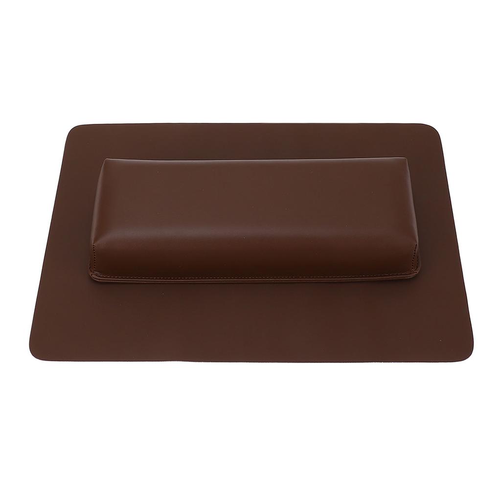 Nail Art Hand Pillow with Rectangular Dual Color Pad PU Leather Wrist Rest Cushion for Salon and Hom