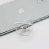 Transparent Finger Ring Mobile Phone Holder Universal  Smartphone Clear Stand Support Cell Phone Car Mount For iPhone 15 Xiaomi