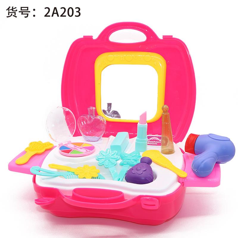 Play House Girl Boy Kitchen, Cosplay Toys Checker, Dresser, Doctor Tools Suitcase