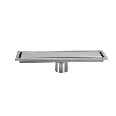 304 Stainless Steel Invisible Floor Drain Quick Drainage Removable Cover Rectangular Floor Drain Long Strip Anti-Odor