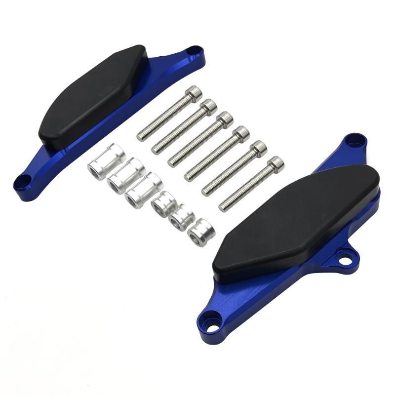 

High-performance Engine Crash Pads Frame Sliders Protector Case Guard Cover Easy Installation fitting for VMAX 1700 синий