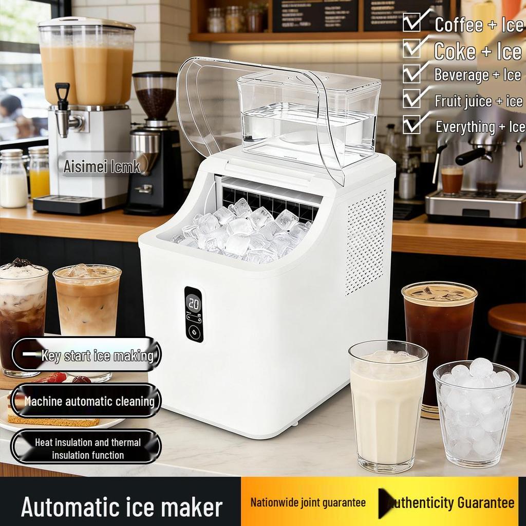 Fully Automatic Ice Cube Maker for Home, Office, or Outdoor Use