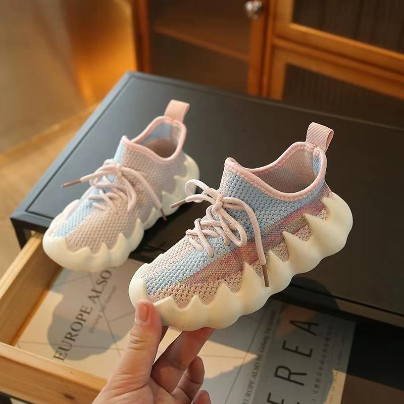 Classmate Flying Woven Breathable Mesh Shoes Boys And Girls Sports Shoes Fashion Trend Children'S Shoes