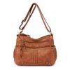 Women's Bag Large Capacity Soft Leather Shoulder Bag Tote Bag Middle-aged Bag Wash Leather Texture Crossbody Bag
