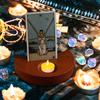 Tarot Card Holder Stand Moon Shaped Tarot Card Stand For Daily Draw Display Spiritual Decors And Wiccan Craft Tool