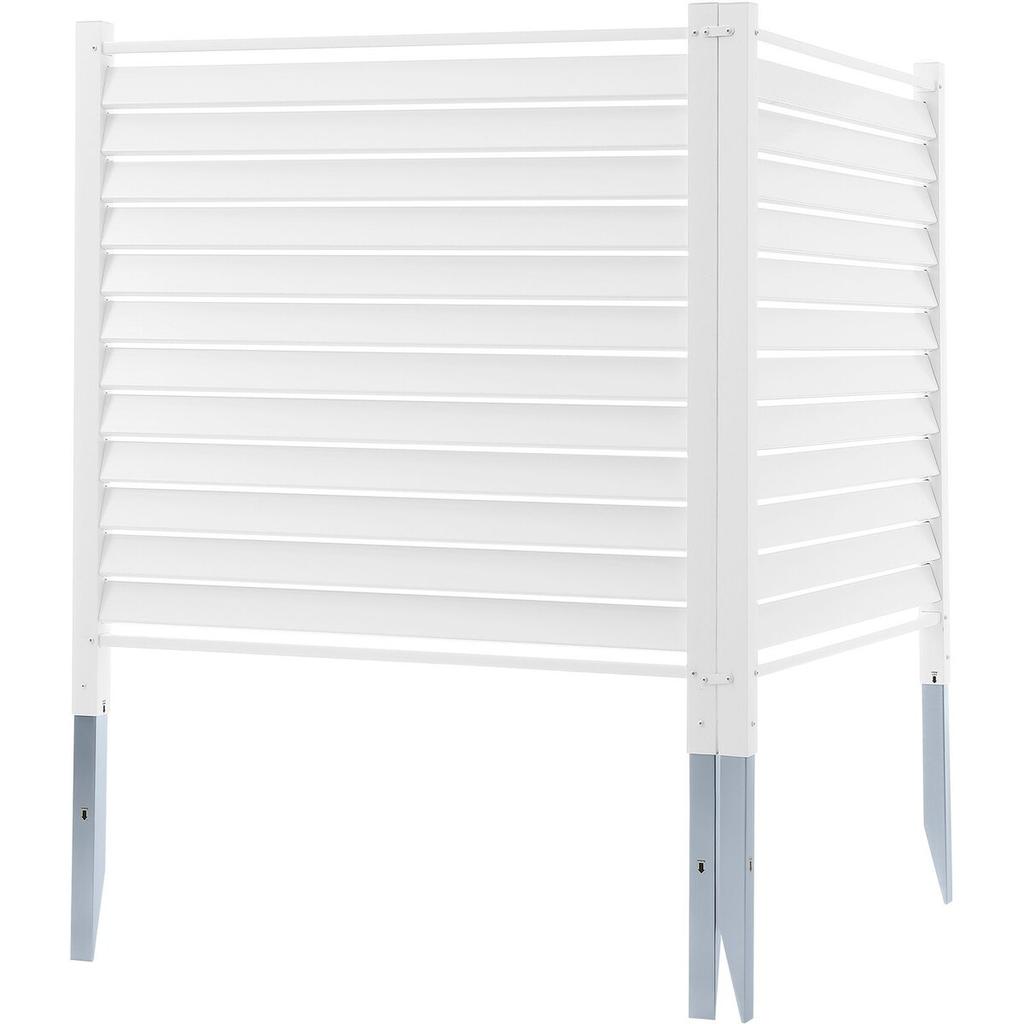 48" W x 48" H Vinyl Privacy Fence Panels, Air Conditioner Fence, Outdoor Privacy Screens for Trash Can, Pool Equipment Enclosure, Privacy Screen Kit