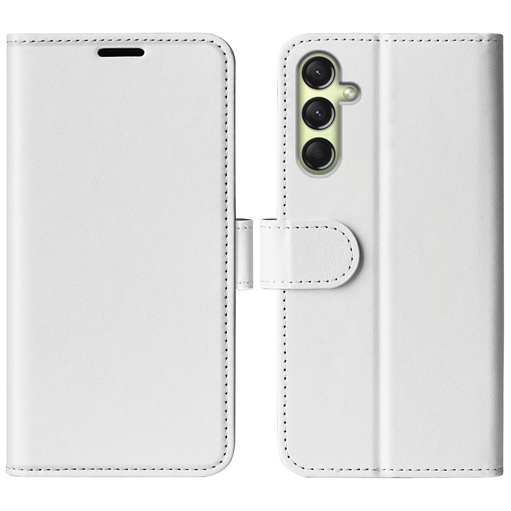 

For Samsung Galaxy A16 5G/A16 4G Wallet Case Crazy Horse Texture Stand Leather Phone Cover White