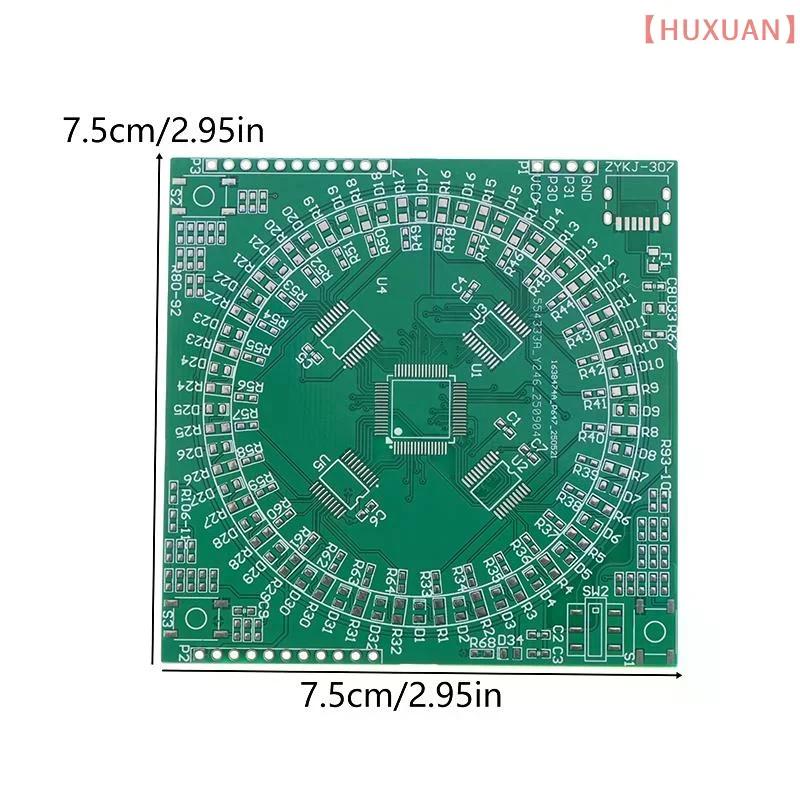 5V Type-C Interface DIY Electronic Project Board Kit Beginners Learning LQFP64 Soldering Practice Kit Flow Light Circuit Board